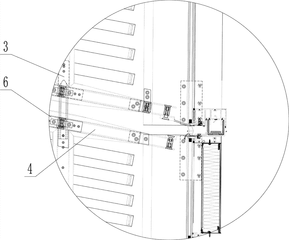 Large curtain wall vertical shading system