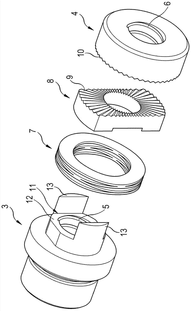 Backlash-free spindle nut