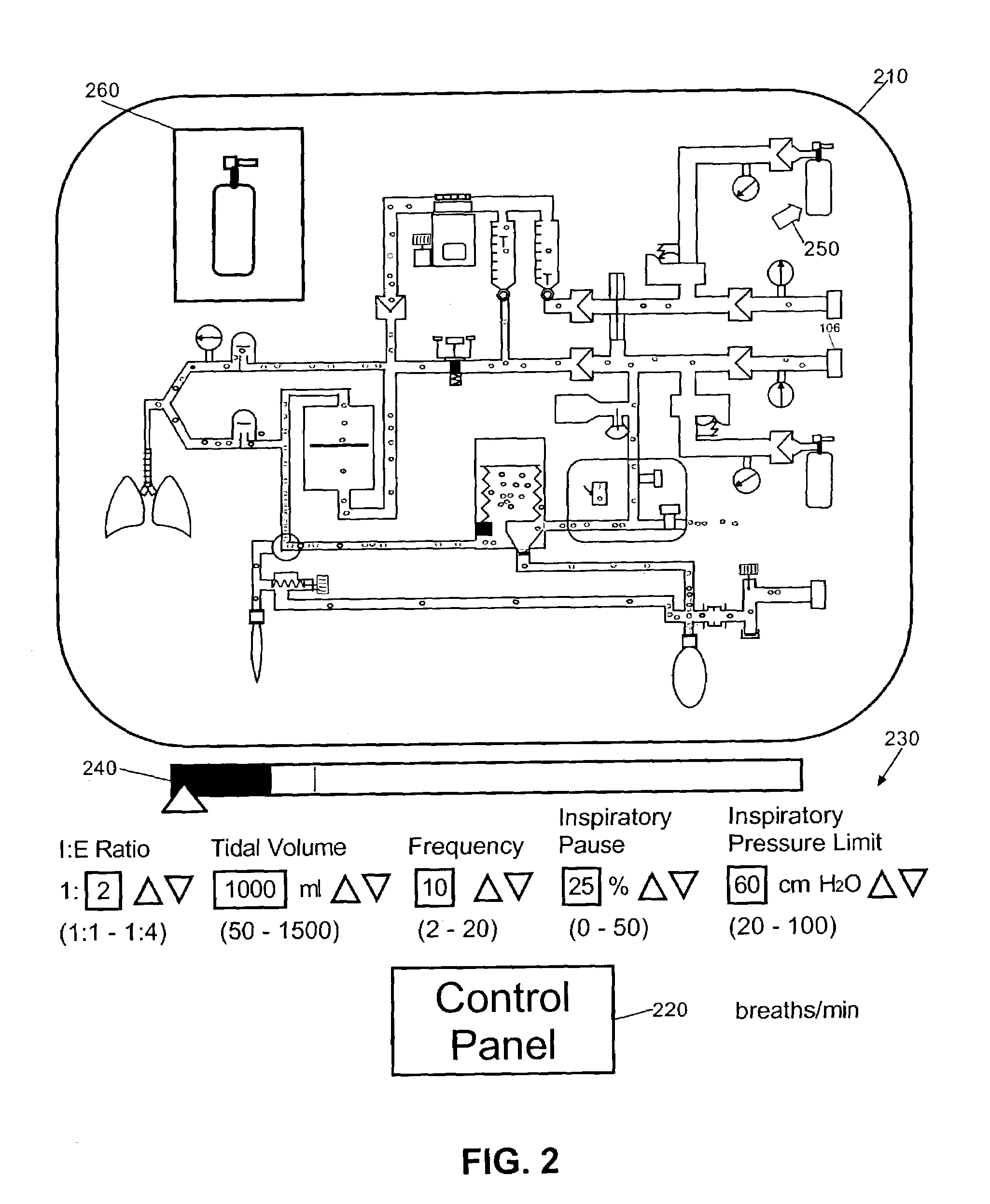 Interactive simulation of a pneumatic system