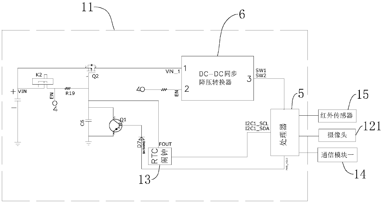 Shelf monitoring device for unmanned supermarket