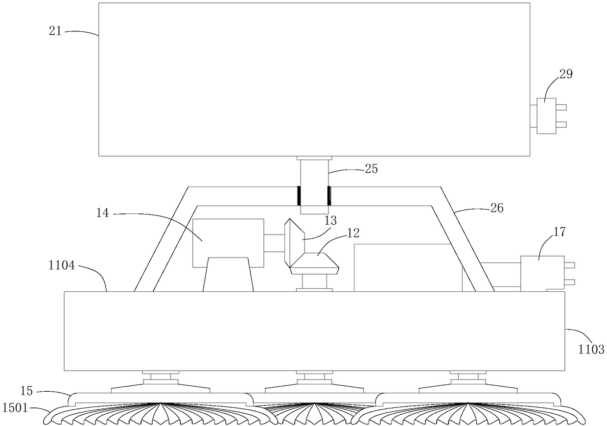 Automatic outdoor LED screen ash removal machine