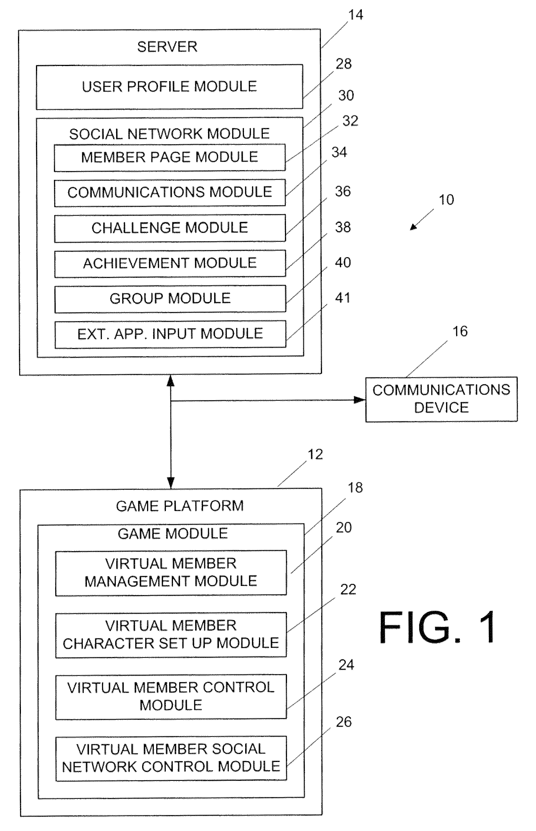 Social network system and method for use with and integration into a video game