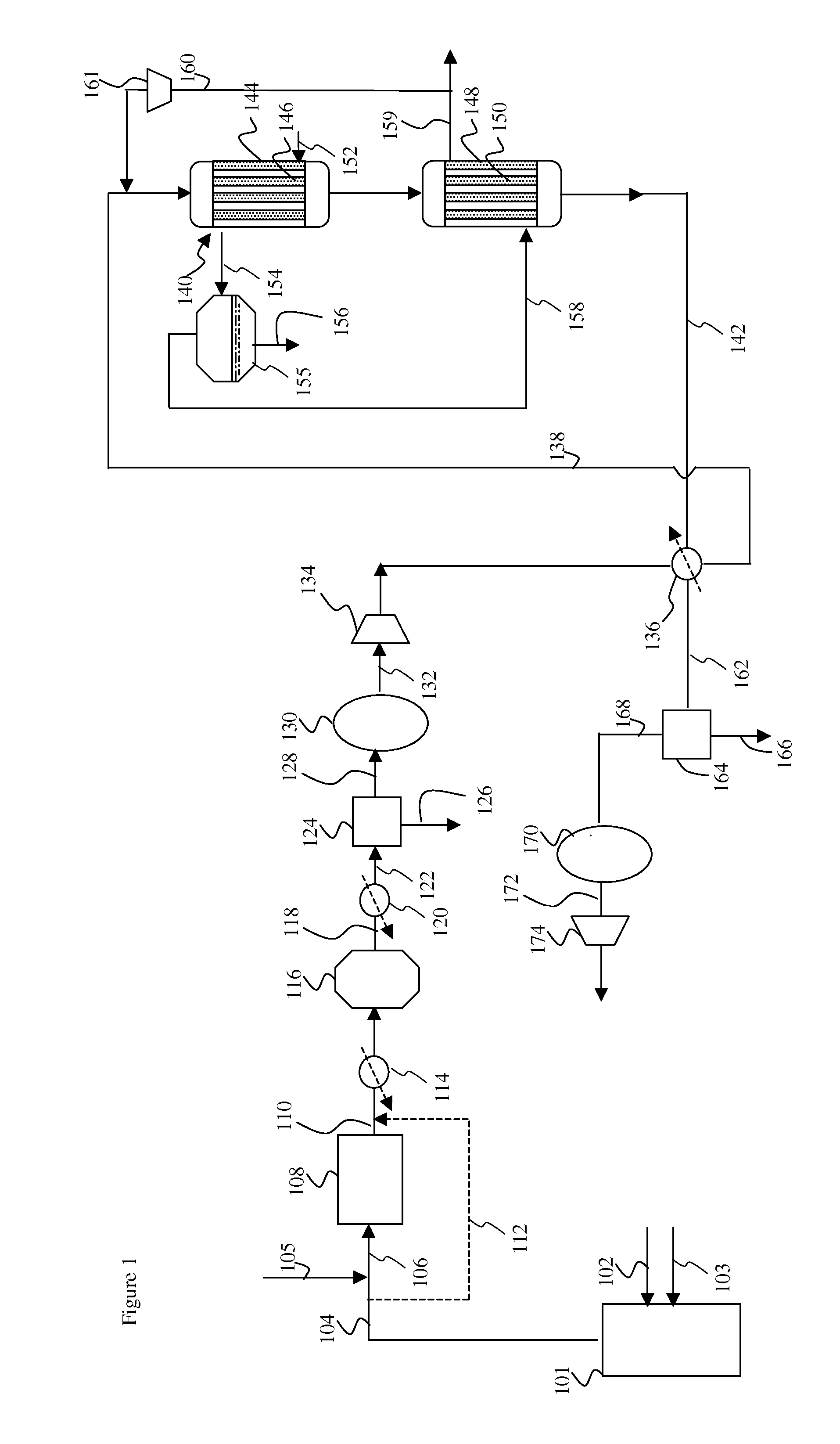 Process for the co-production of superheated steam and methane