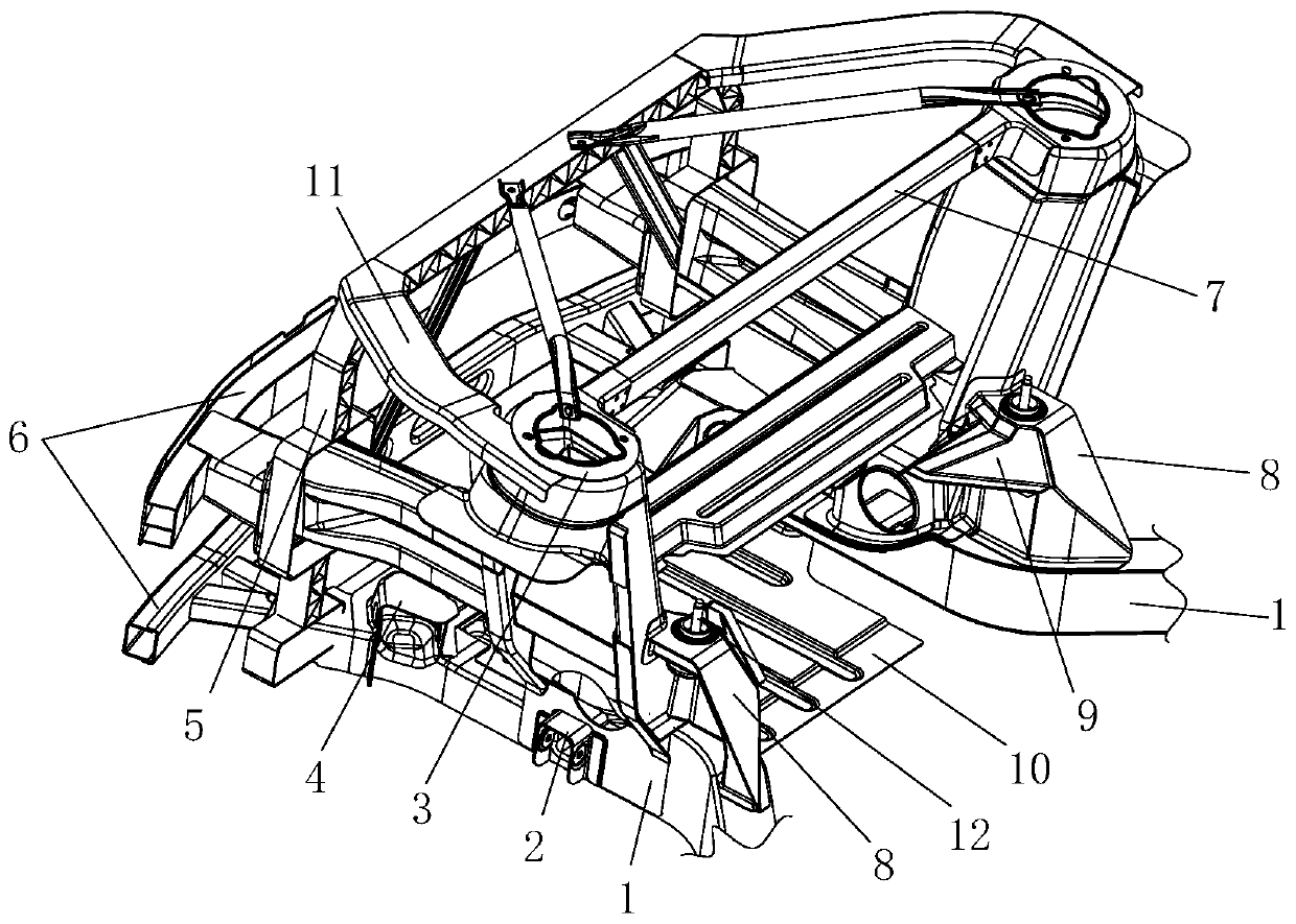 Electric non-bearing vehicle body