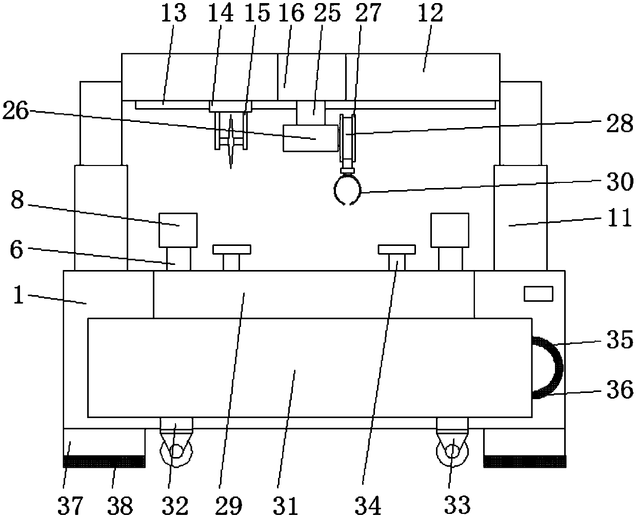 Steel tube cutting equipment with automatic discharging function