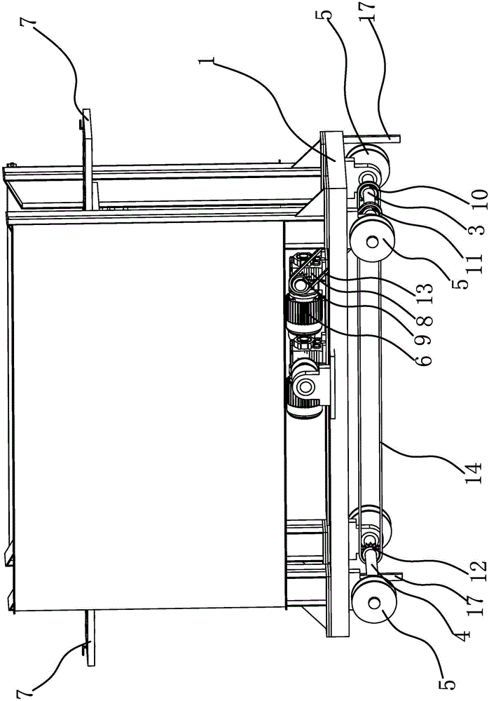 Stacking platform of stacking production line for bagged cargoes