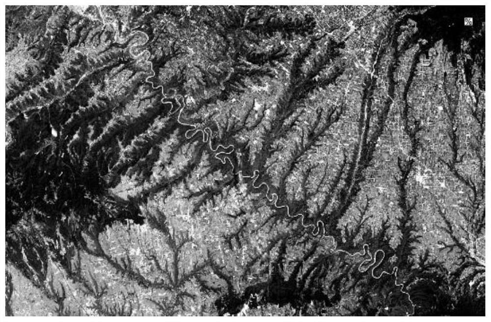 Canyon-type high-sand-content meandering river remote sensing image extraction method