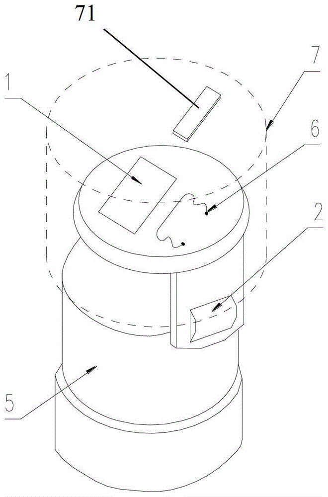 An anti-counterfeit device for wine bottles