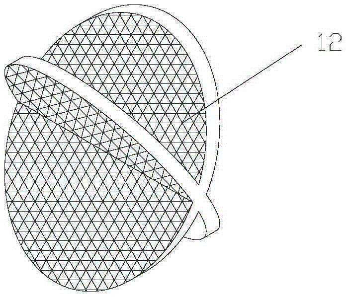 A wet fan foam vortex flow dust removal treatment device