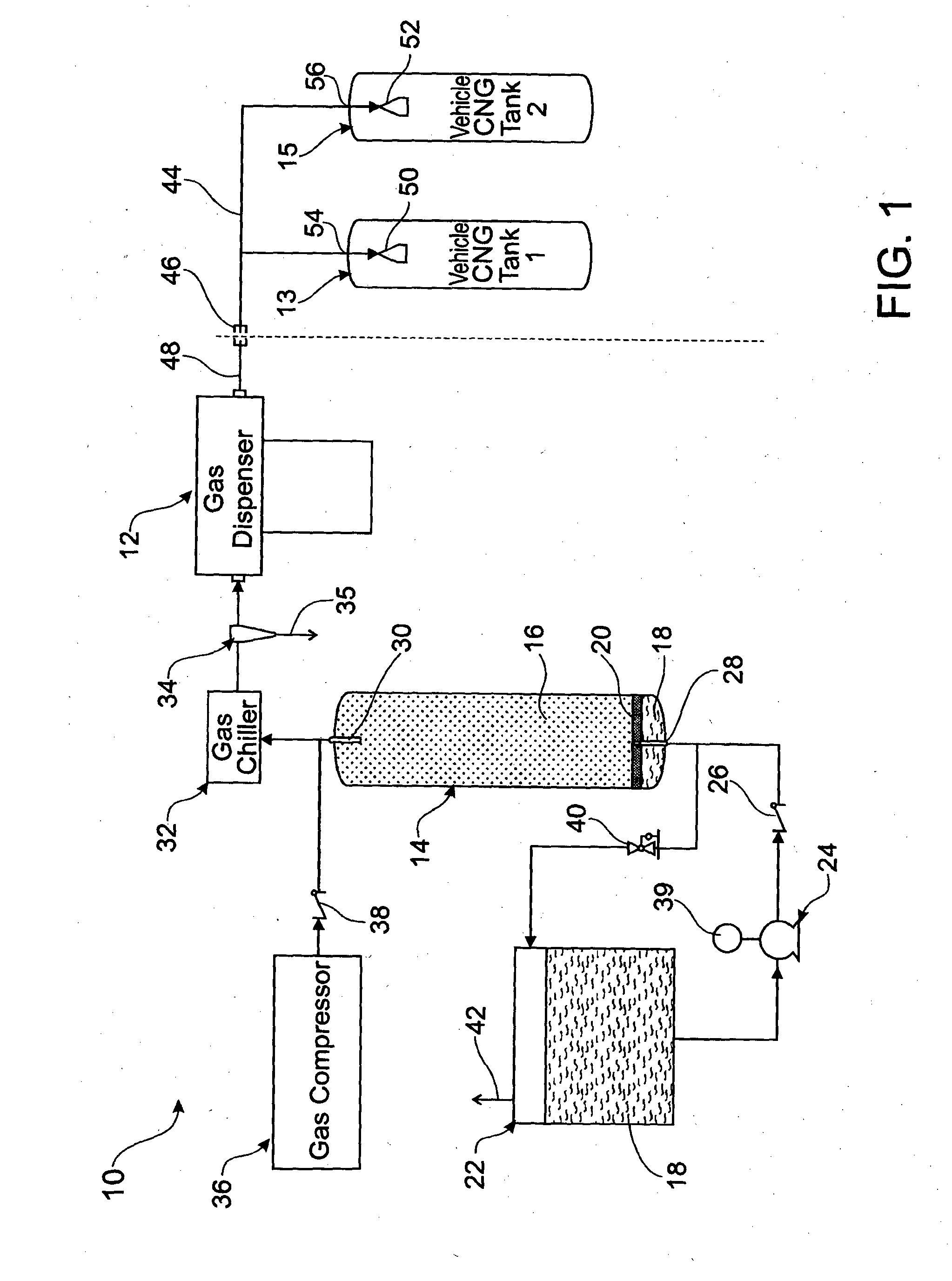 System and method for refueling a compressed gas pressure vessel using a thermally coupled nozzle