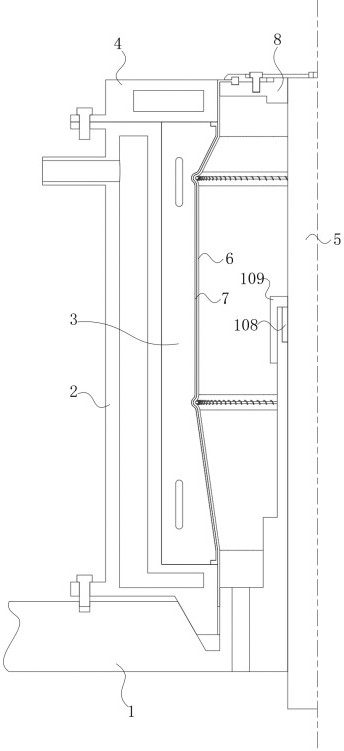 Turn-up bladder vulcanizing device and vulcanizing method