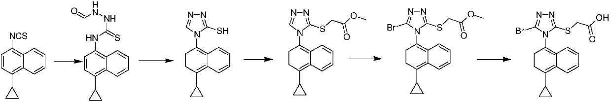 Naphthyl thiocarbonyl compound as well as preparation method and application thereof