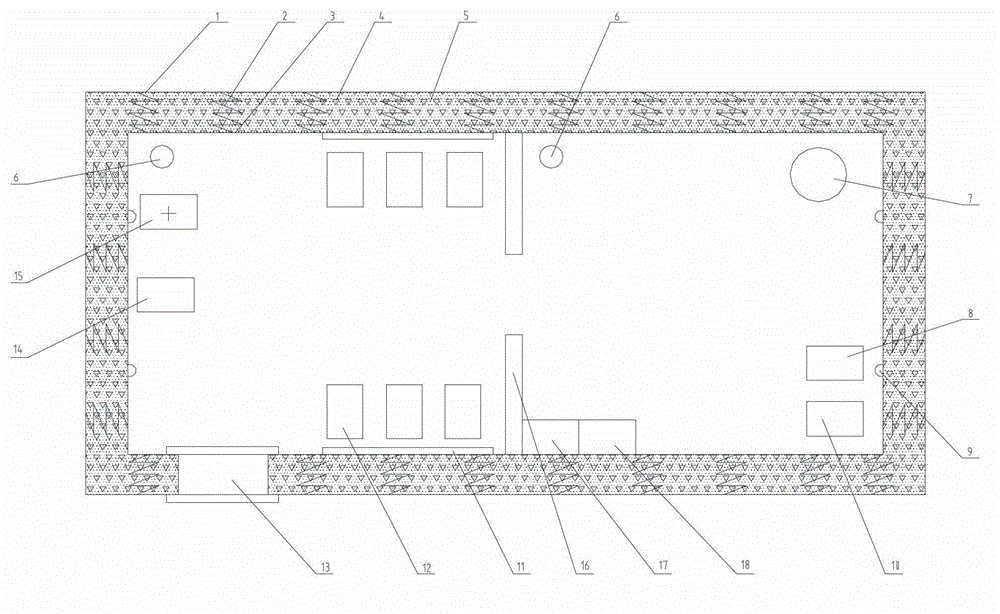 Shelter device for burst and emergency life support and preparation method for housing