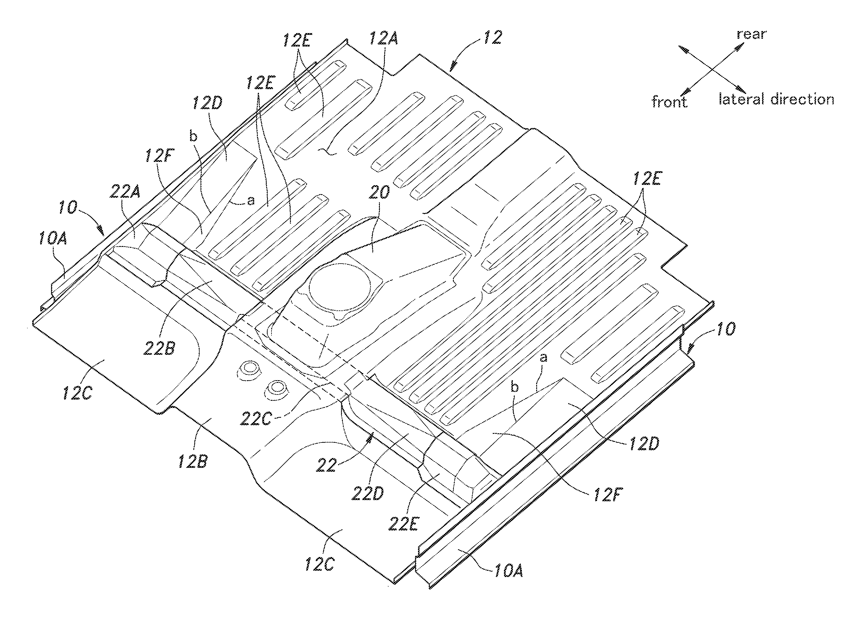 Automotive floor structure