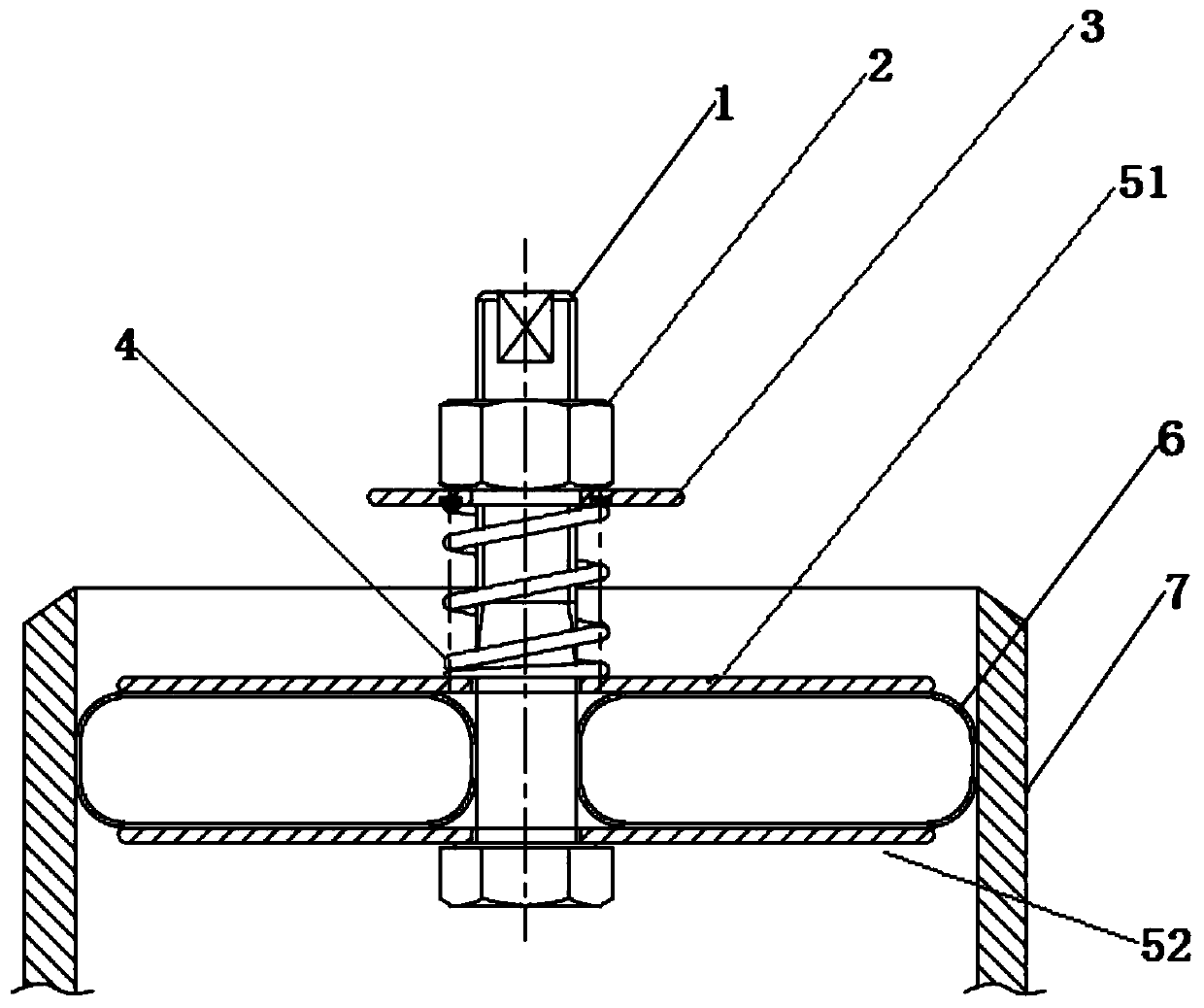 Energy storage air bag connecting pipe sealing device and sealing method