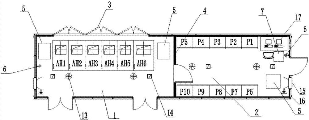 Prefabricated cabin for primary and secondary combination devices for fast access to distributed power supply