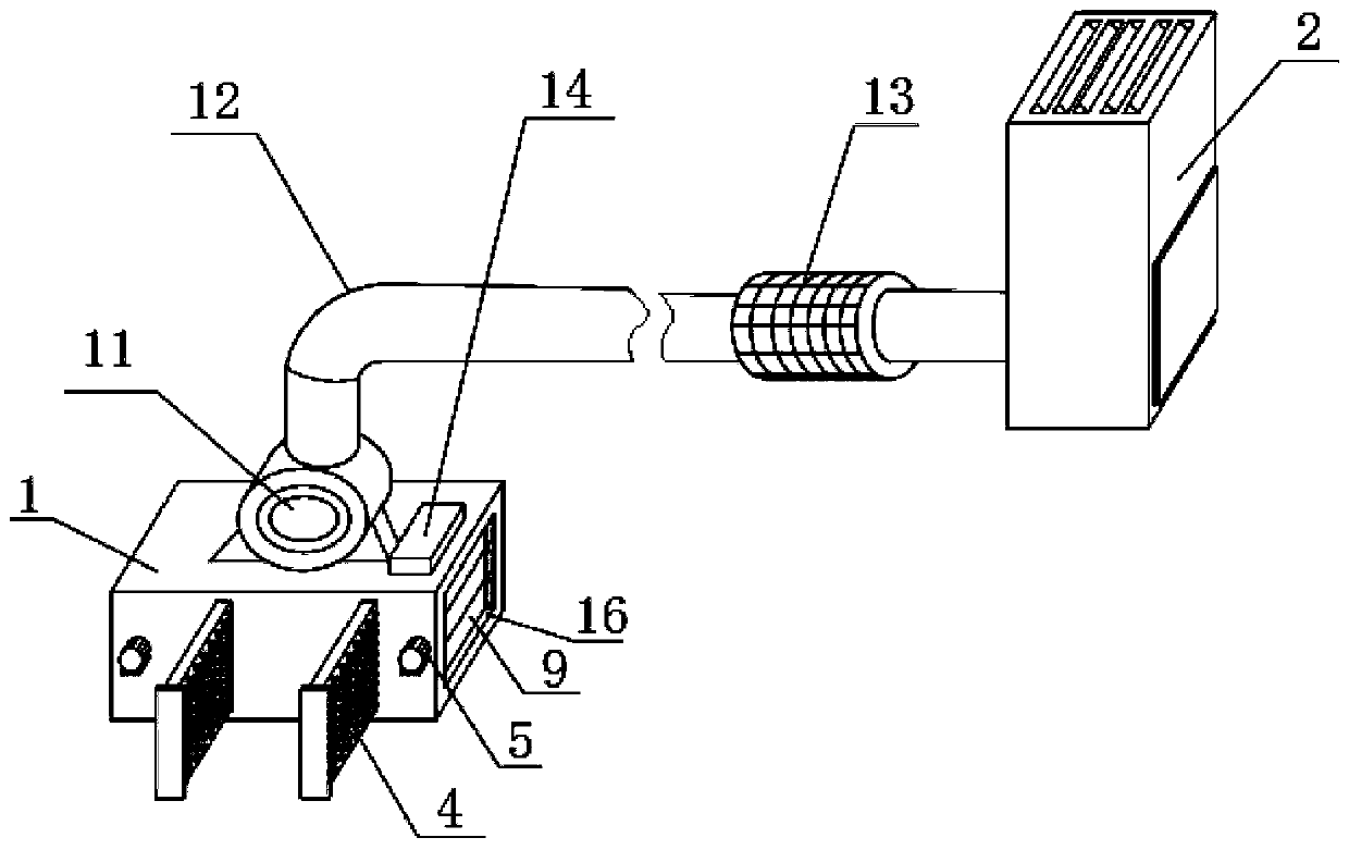 A kind of indoor ventilation and air purification circulation system