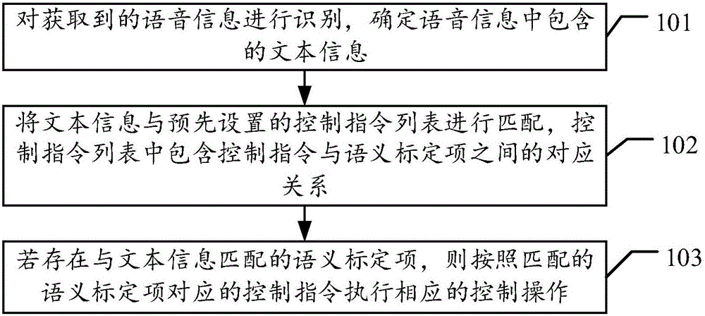 Precise voice control method and device