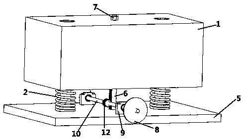 Tuned mass damper frequency adjusting device and implementing method thereof