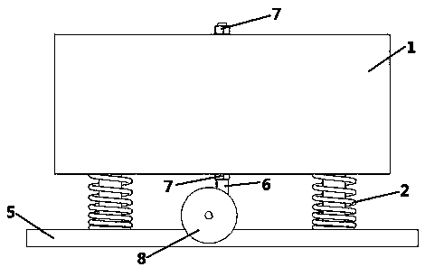 Tuned mass damper frequency adjusting device and implementing method thereof