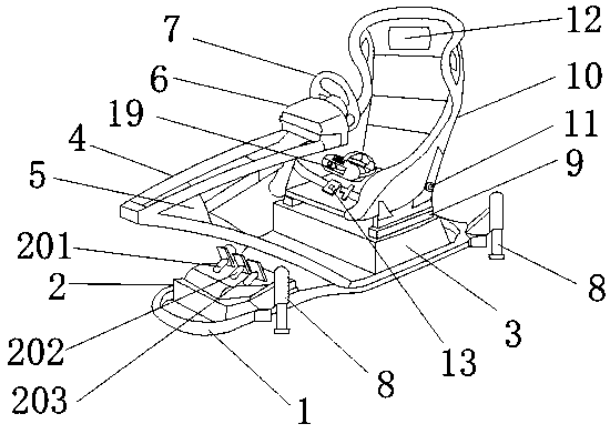 Dynamic VR racing experience device