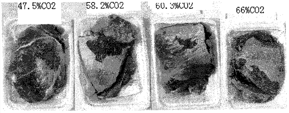 Air-regulating antistaling agent for packed sliced meat