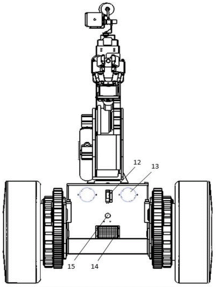 Swing arm type track explosive-handling robot and walking method thereof