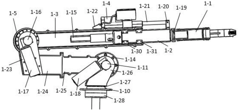 Swing arm type track explosive-handling robot and walking method thereof