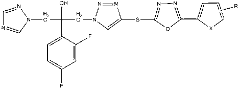 Azole antifungal compound and preparation method and application thereof