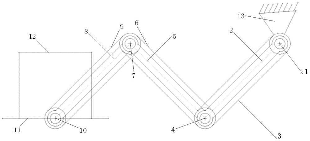 Material transfer device based on composite planetary gear mechanism