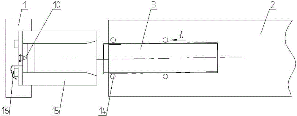 Self-adaptive propulsion mounting system for erecting frame of launch vehicle