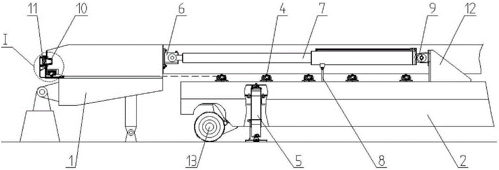 Self-adaptive propulsion mounting system for erecting frame of launch vehicle