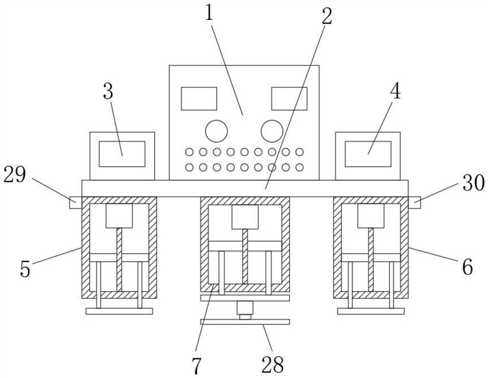 Multifunctional measurement and control experimental device for teaching