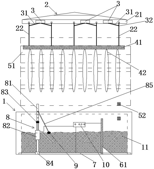 Hot galvanizing device for disc type scaffold