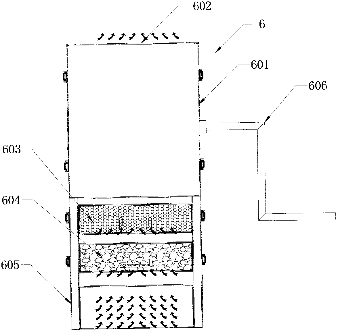 Environmental control and life support system for underground refuge chamber for coal mine