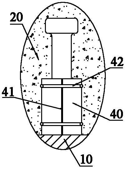 Shear force connection member for flexible welding nails of combined structure of steel and concrete