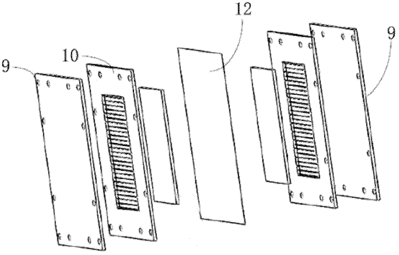 Flow cell frame with diversion structure, galvanic pile and processing method of galvanic pile