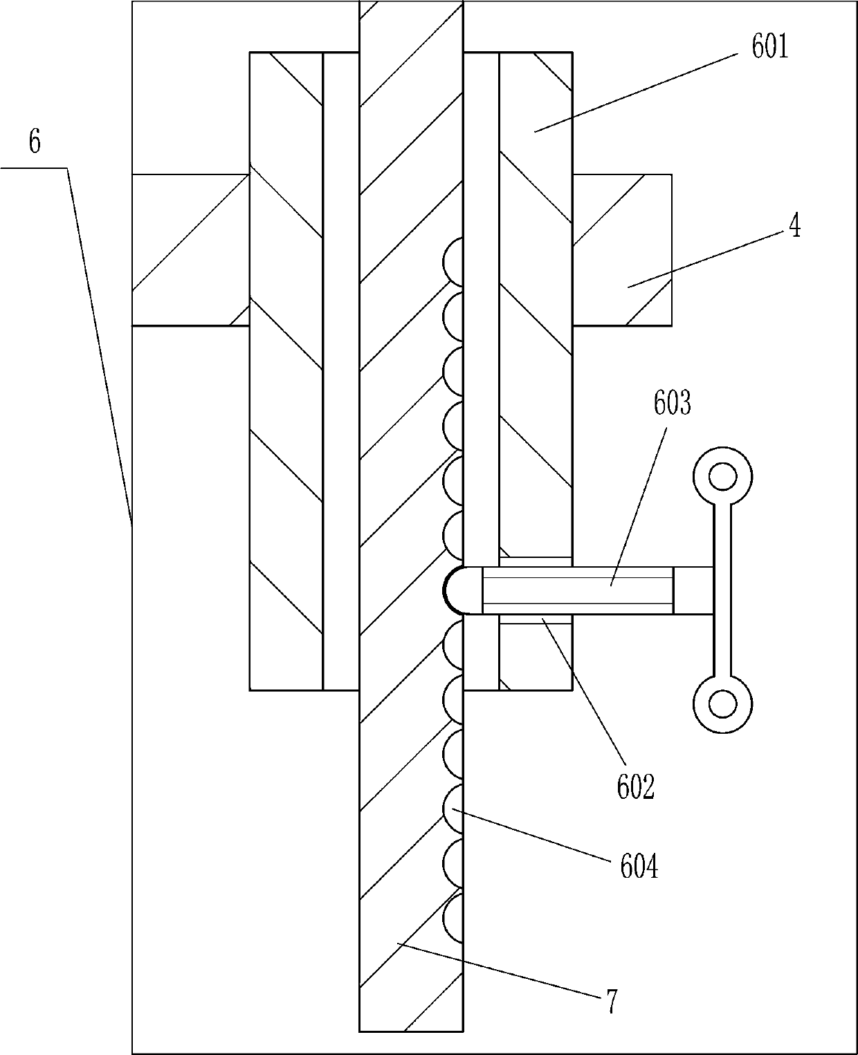 Special measuring tool for measuring symmetry degree of shaft part key groove