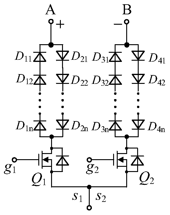 An electronic load and working process of a wire electric discharge cutting pulse power supply