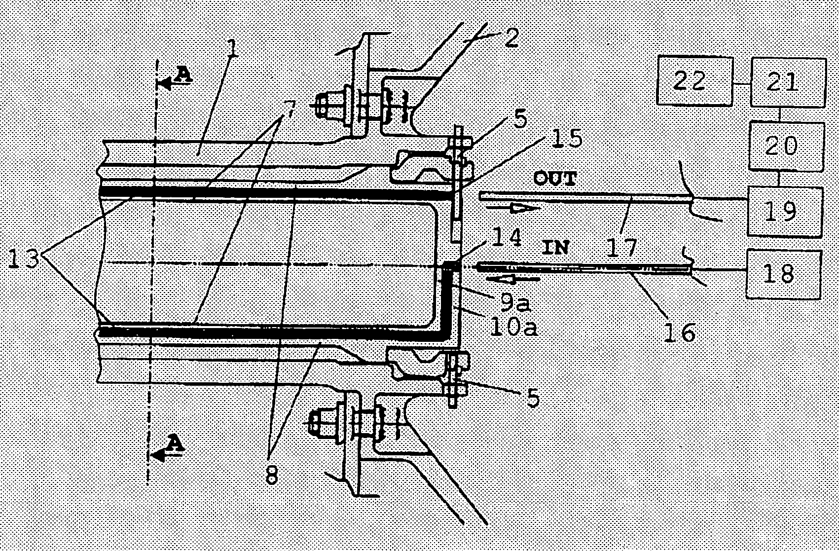 Electronic safety system for the avoidance of an overspeed condition in the event of a shaft failure