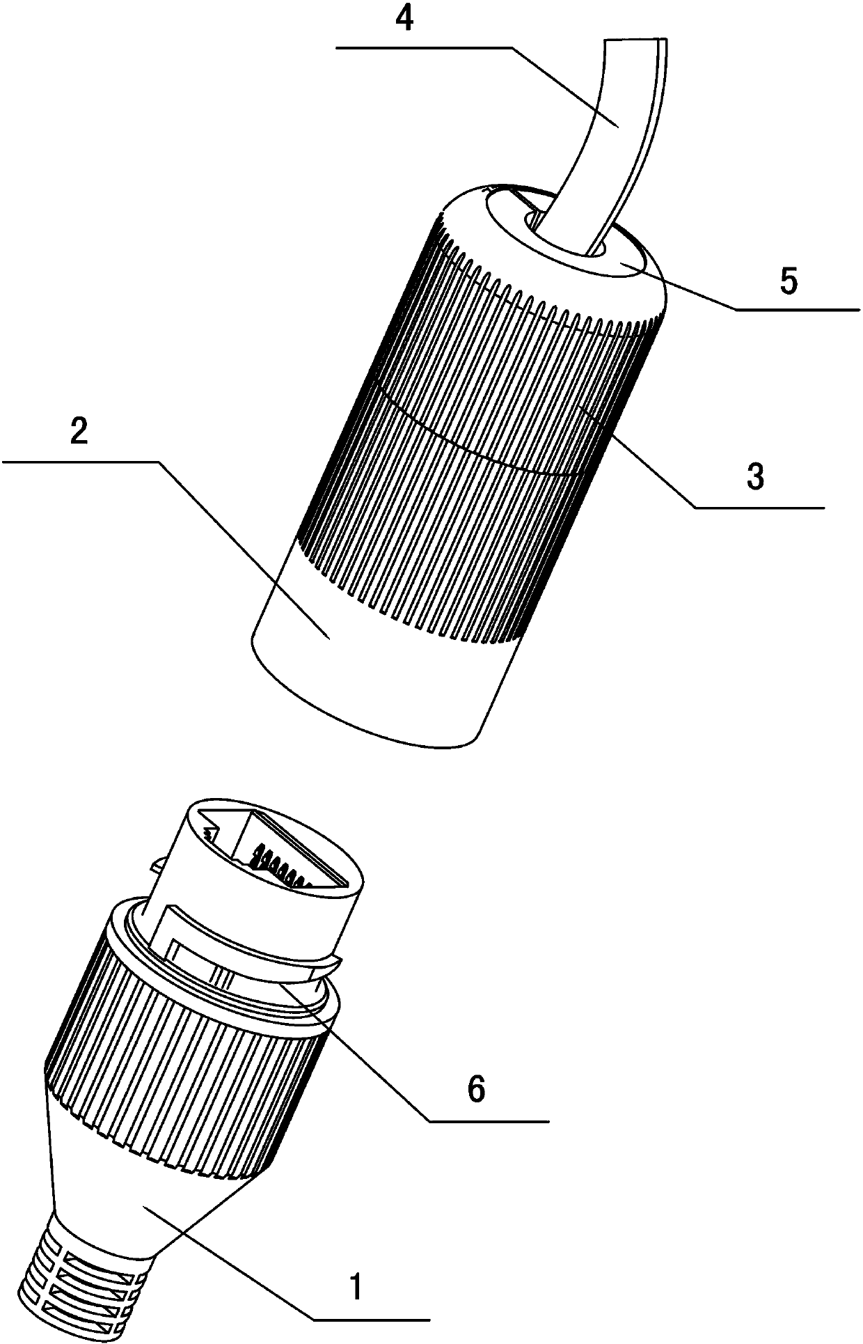 Simple-installation type RJ-45 connector