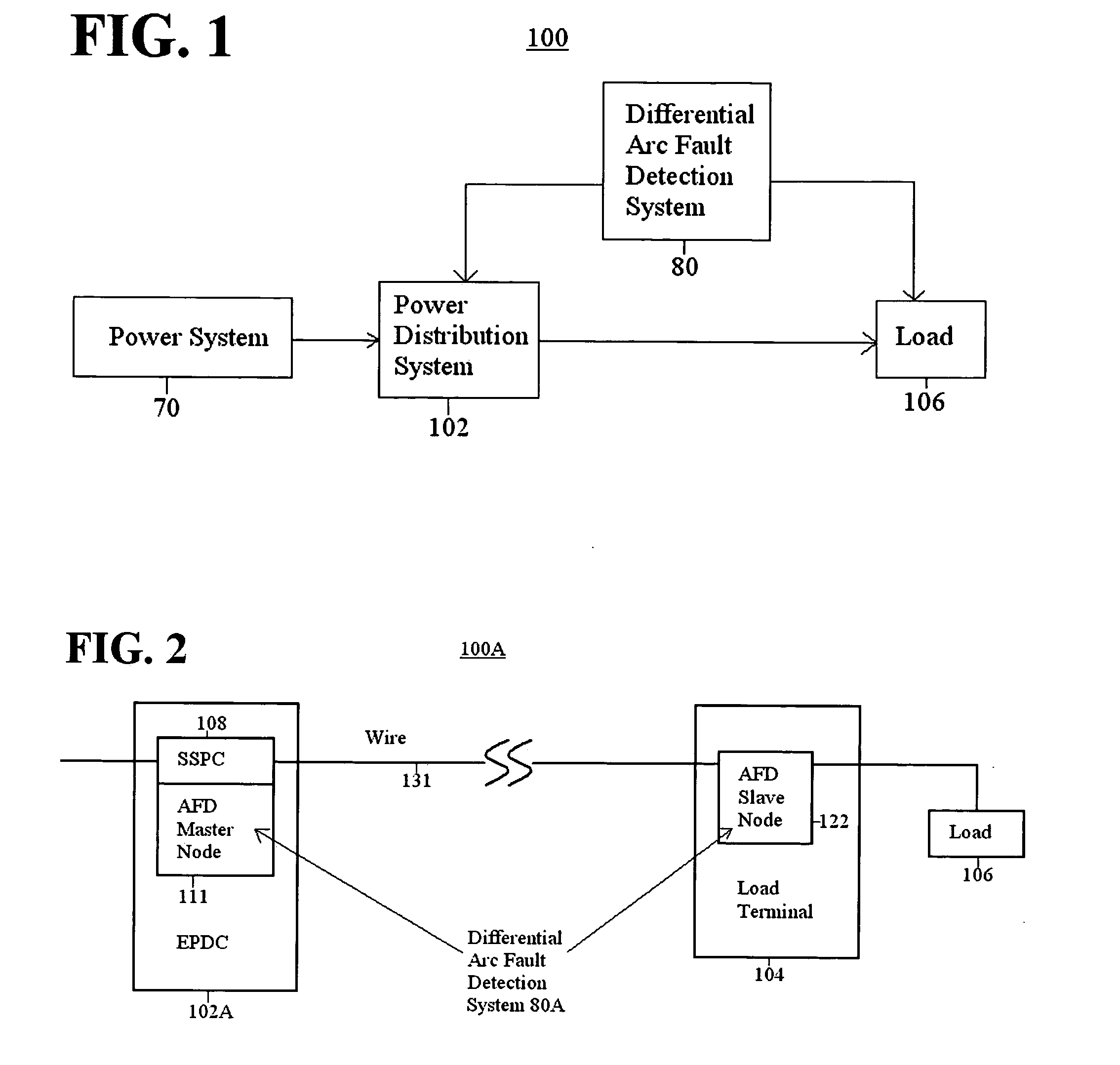 Differential arc fault detection