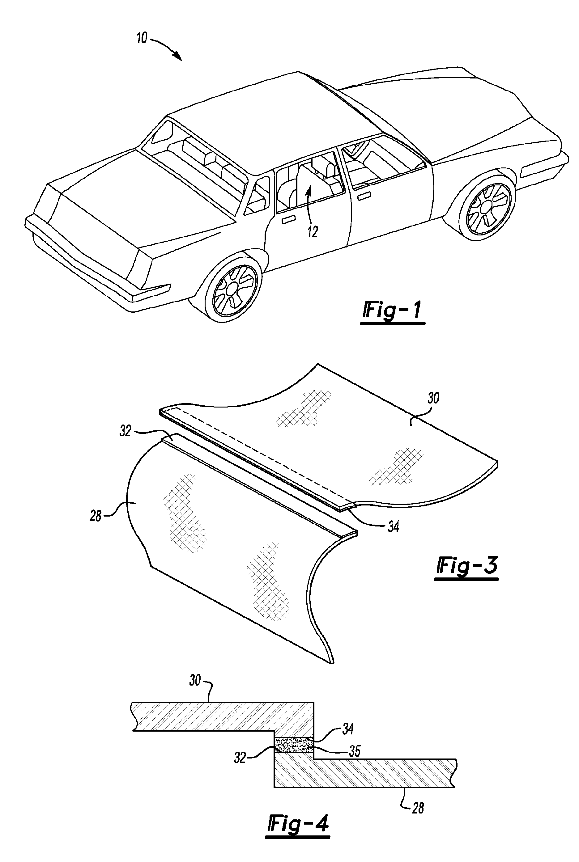 Vehicular Trim Applications Using Film Adhesive In Lieu Of Stitching