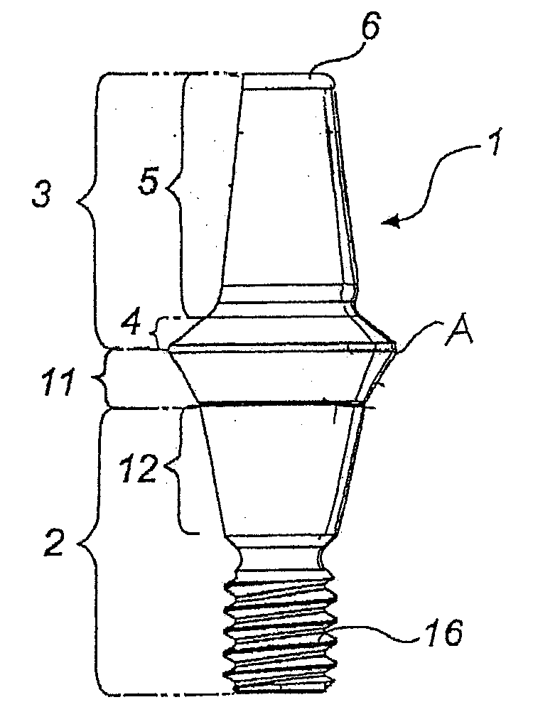 Abutment with a Hydroxylated Surface