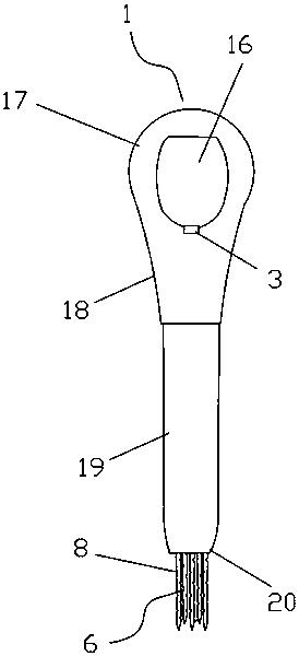 Dot-matrix handheld electric felting needle