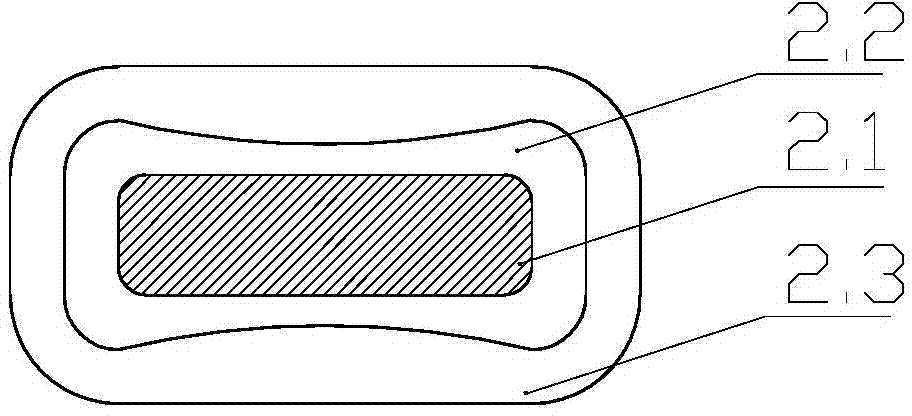 Heat-resistant self-sticking transposed conductor for transformers and manufacturing method thereof