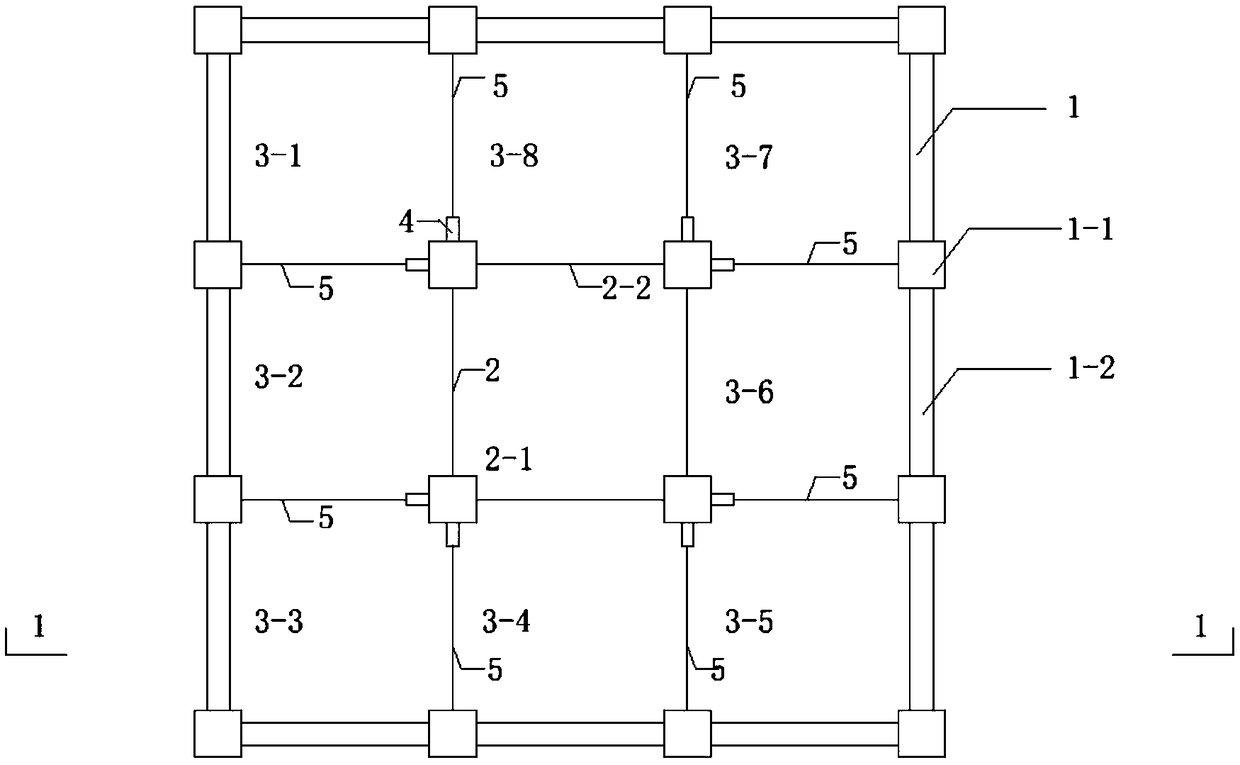 Half-inverted-mounting construction structure and method for frame or cylinder bearing high-rise modular building