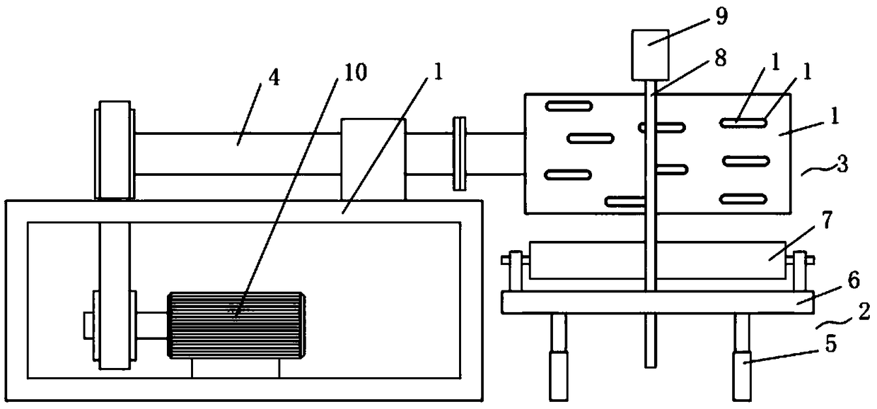 Belt material rolling mechanism