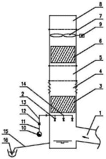 Tower-type slag granulation steam-recovery unit