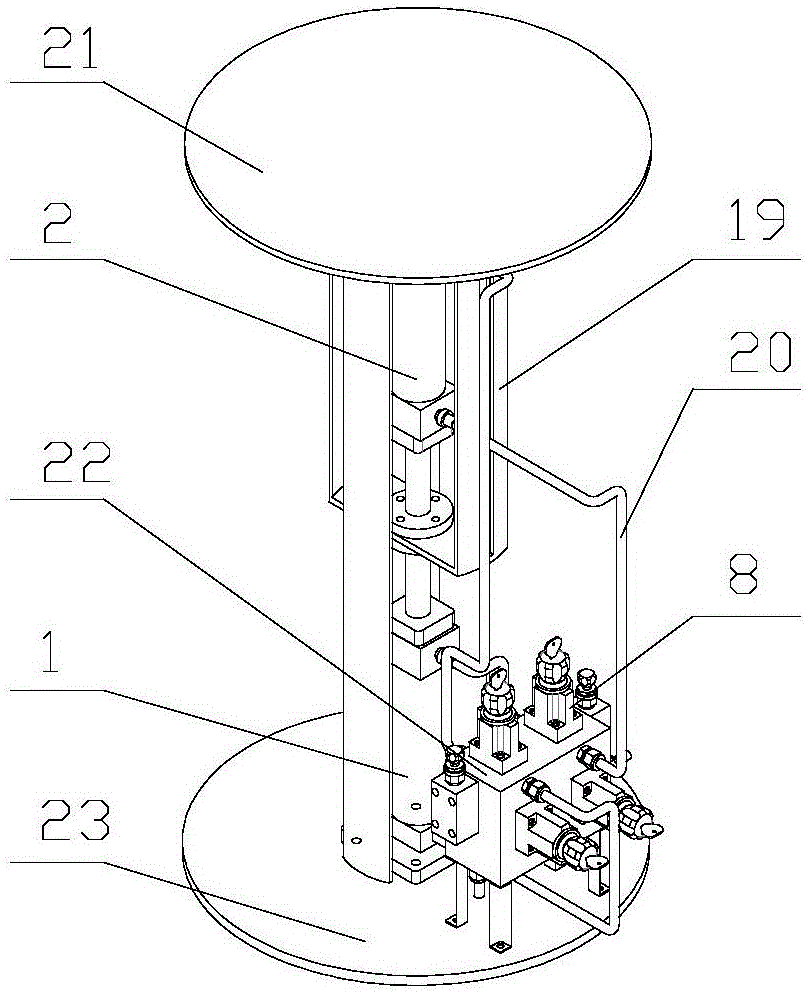 Hydraulic pulsation vertical vibration isolation device